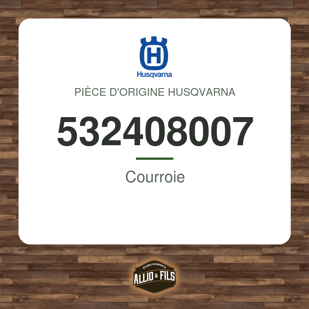 Courroie - Husqvarna 532408007