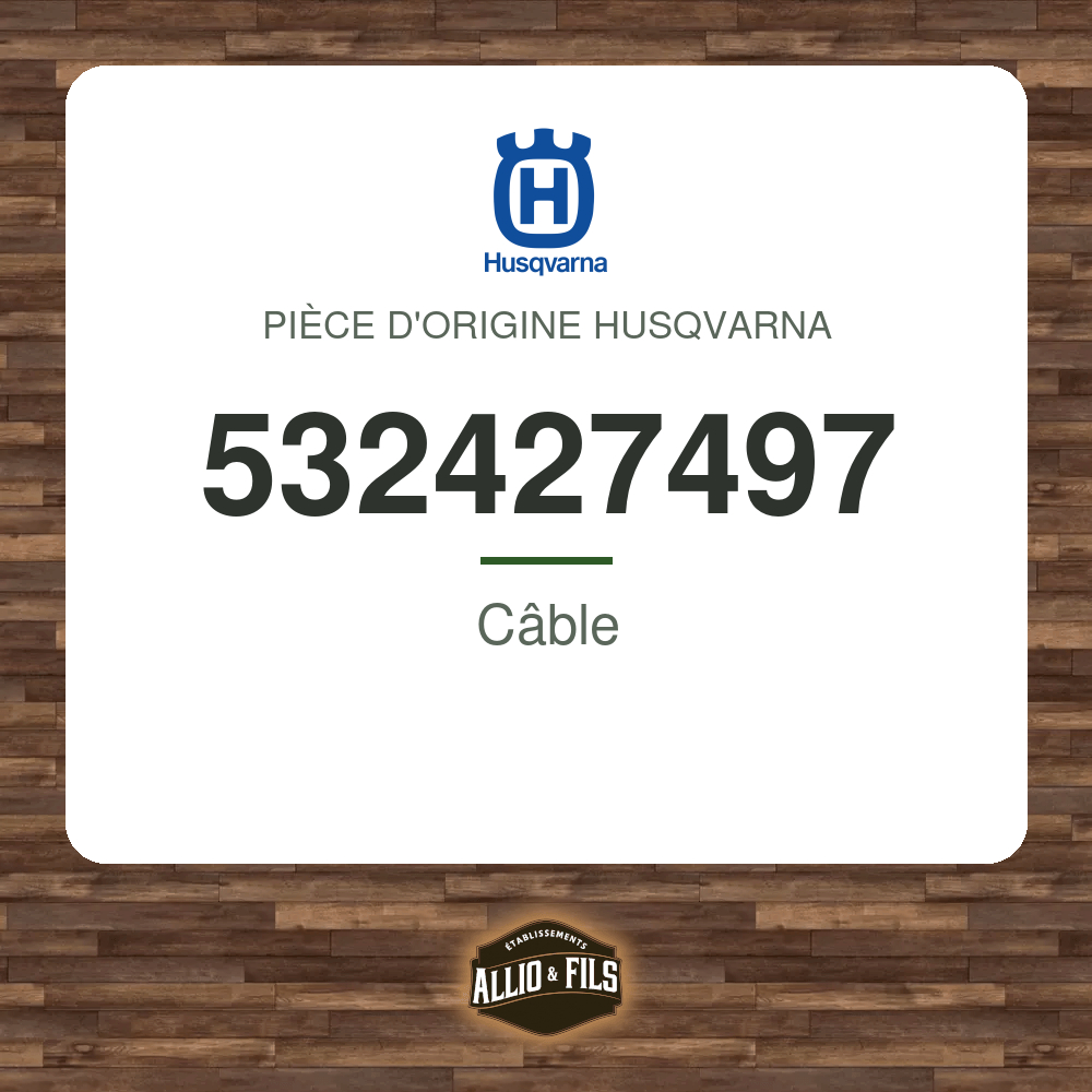 Câble - Husqvarna 532427497