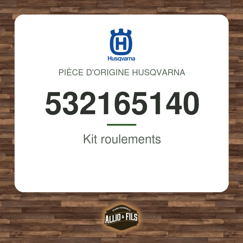 Kit roulements - Husqvarna 532165140