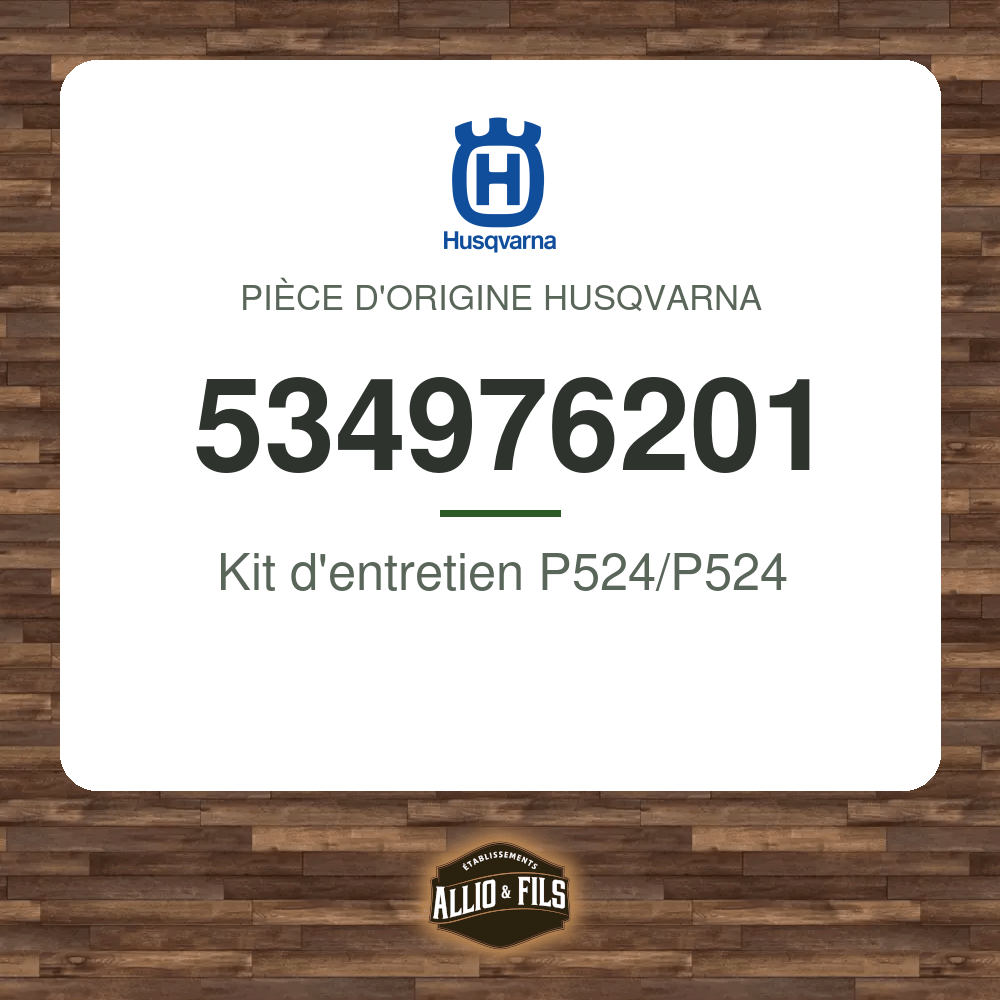 Kit d'entretien P524/P524 - Husqvarna 534976201