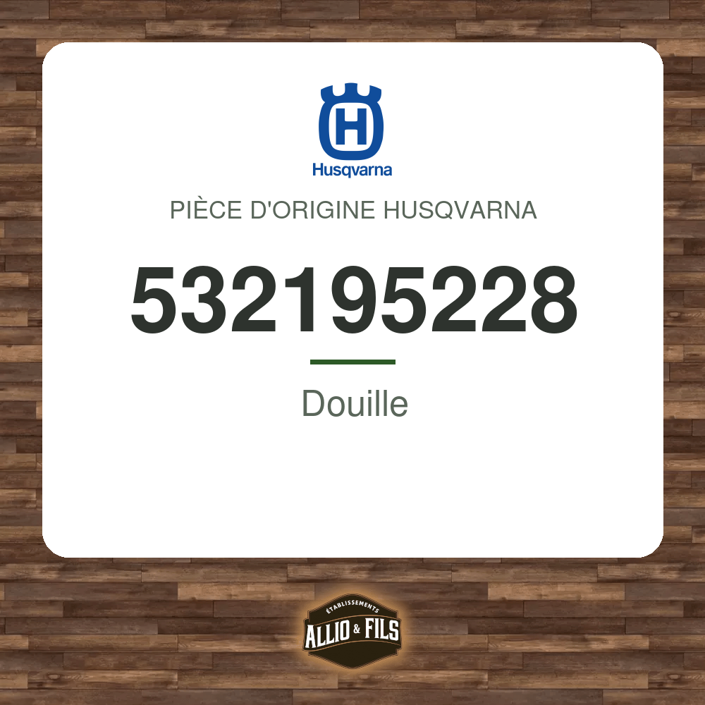Douille - Husqvarna 532195228