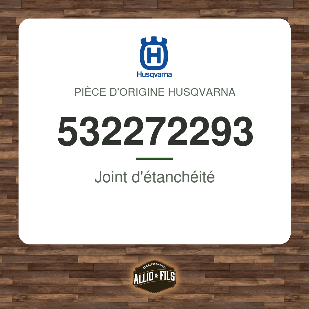 Joint d'étanchéité - Husqvarna 532272293