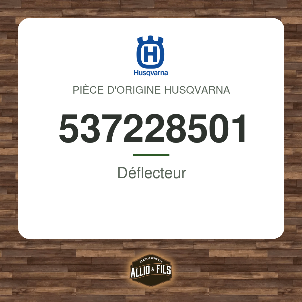 Déflecteur - Husqvarna 537228501