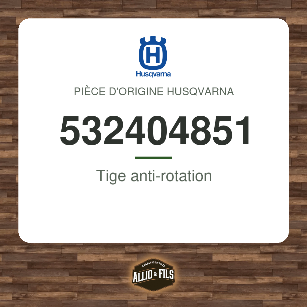 Tige anti-rotation - Husqvarna 532404851