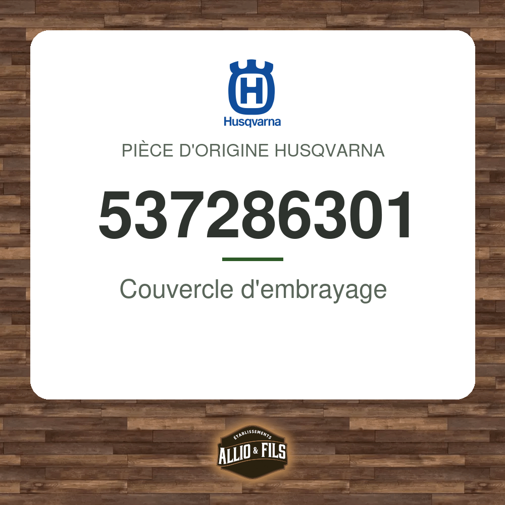 Couvercle d'embrayage - Husqvarna 537286301