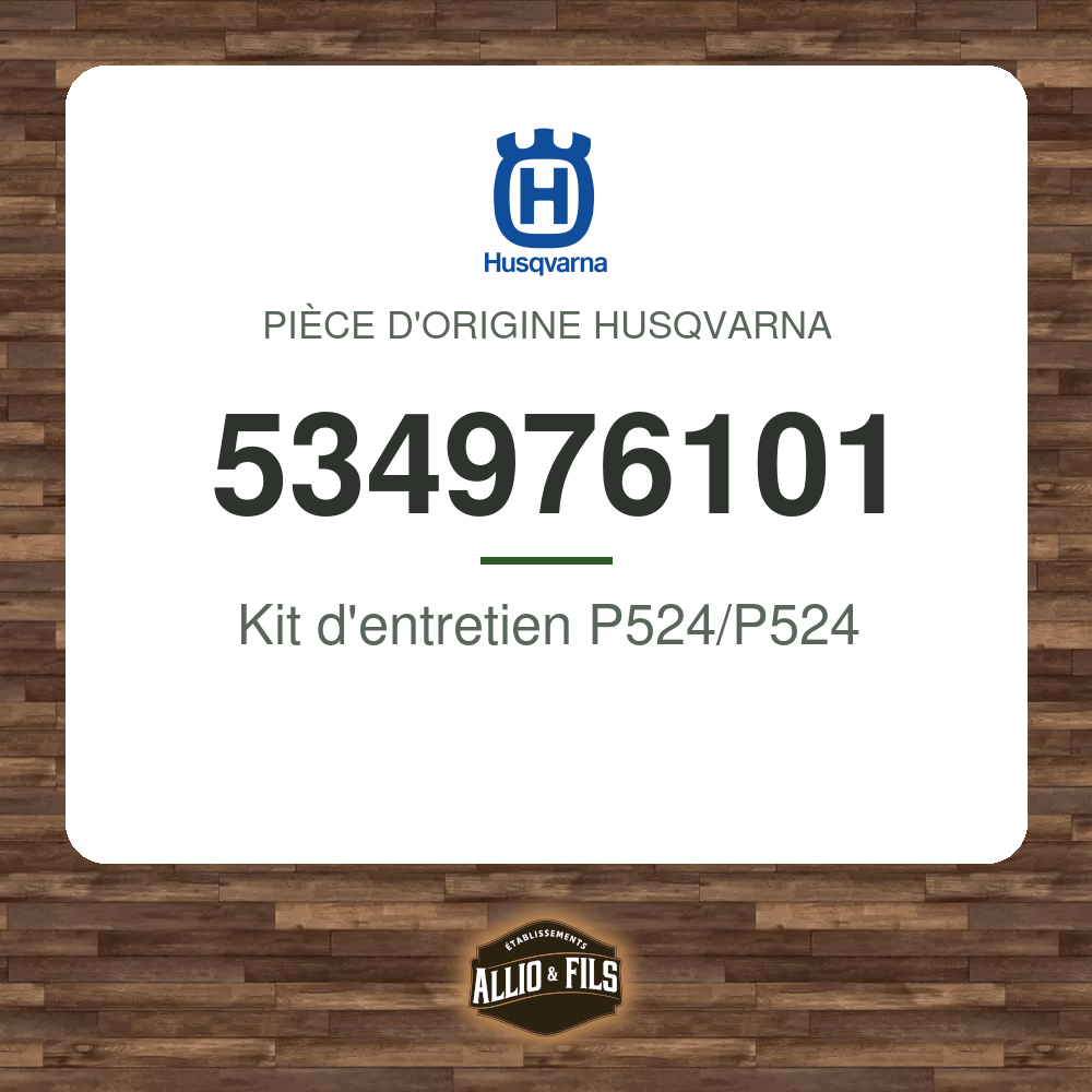 Kit d'entretien P524/P524 - Husqvarna 534976101