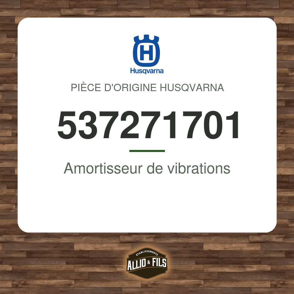 Amortisseur de vibrations - Husqvarna 537271701