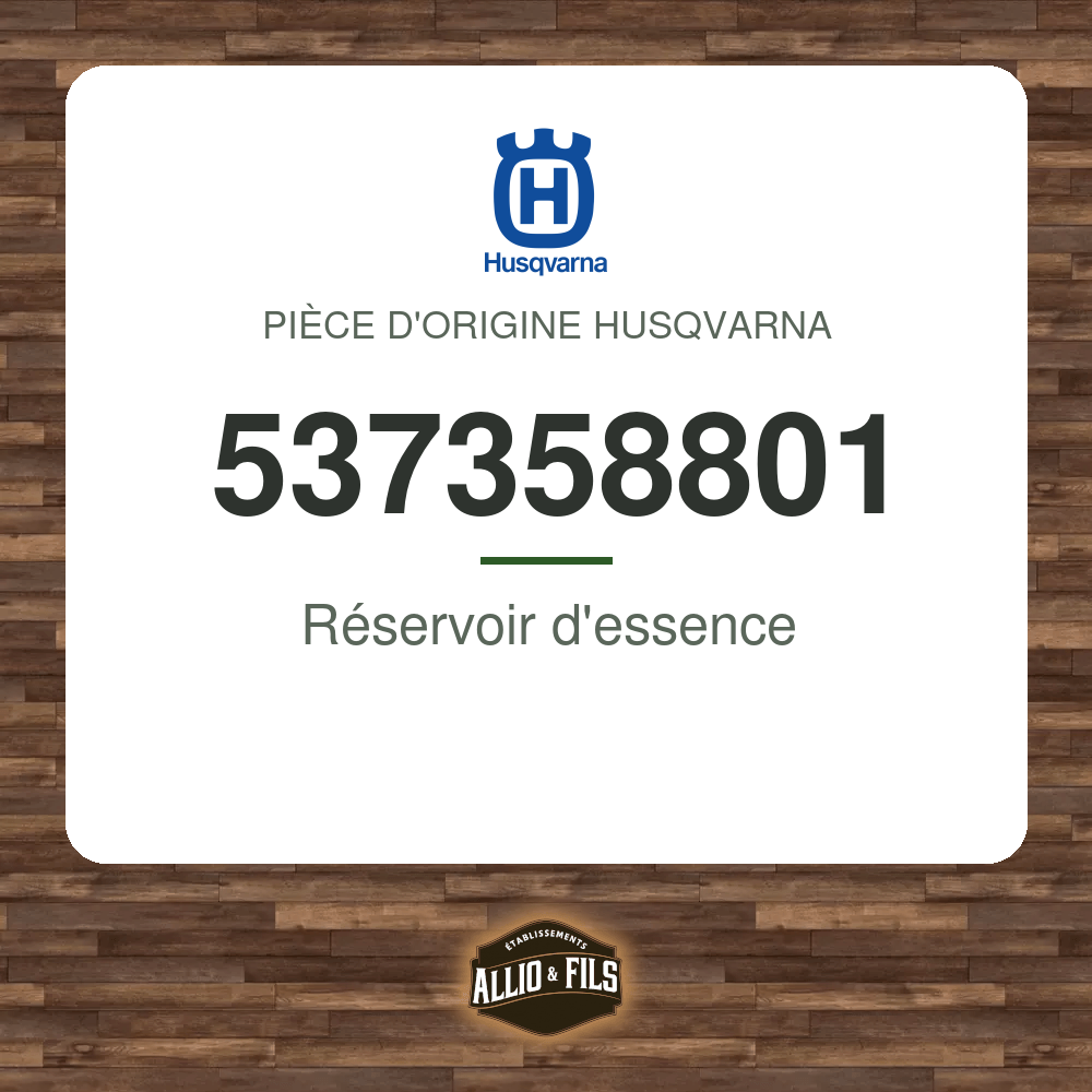 Réservoir d'essence - Husqvarna 537358801