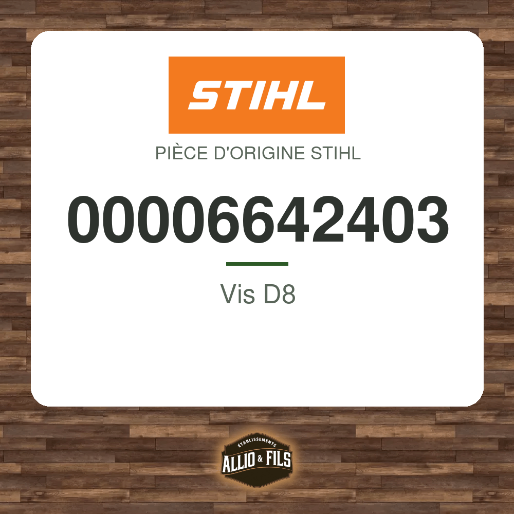 Vis D8 - Stihl 00006642403