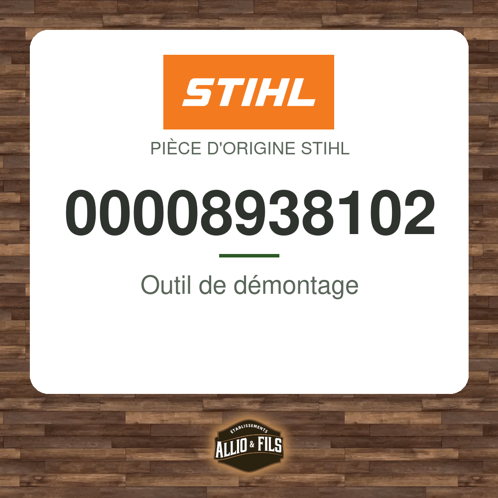Outil de démontage - Stihl 00008938102