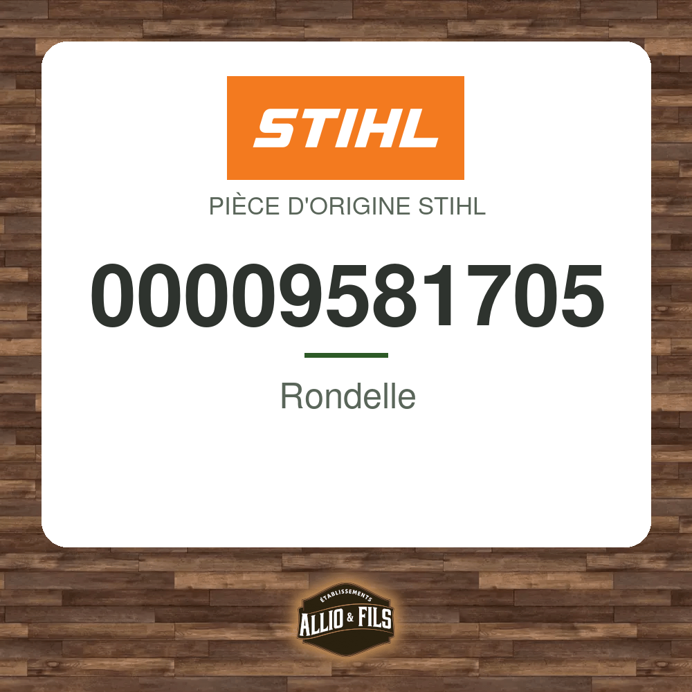Rondelle - Stihl 00009581705