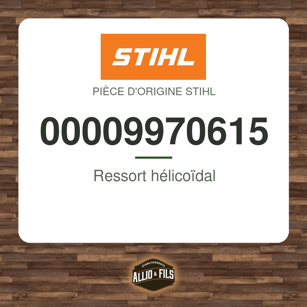 Ressort hélicoïdal - Stihl 00009970615