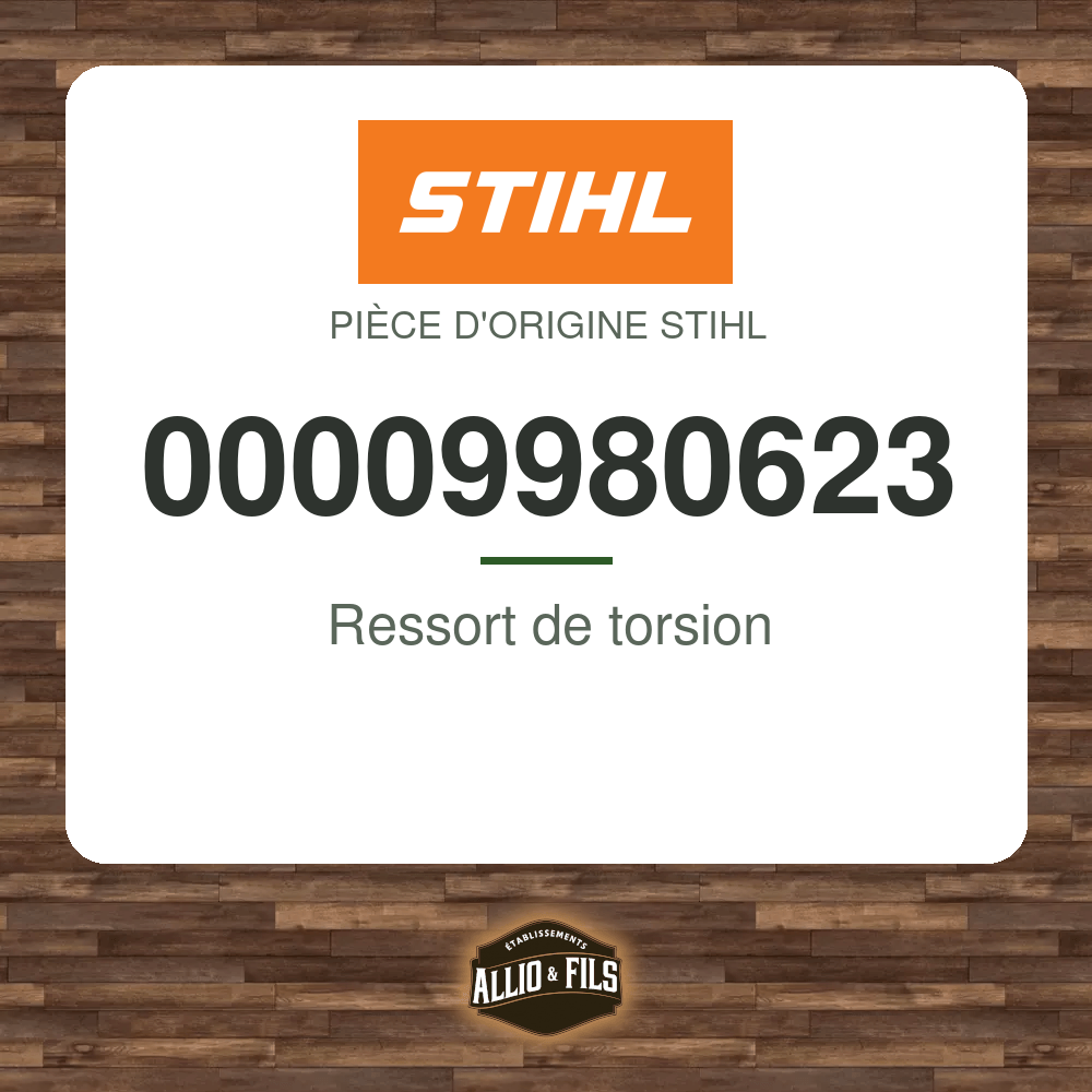 Ressort de torsion - Stihl 00009980623