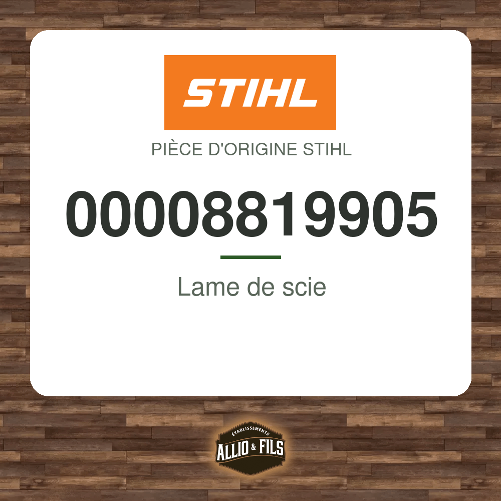 Lame de scie - Stihl 00008819905
