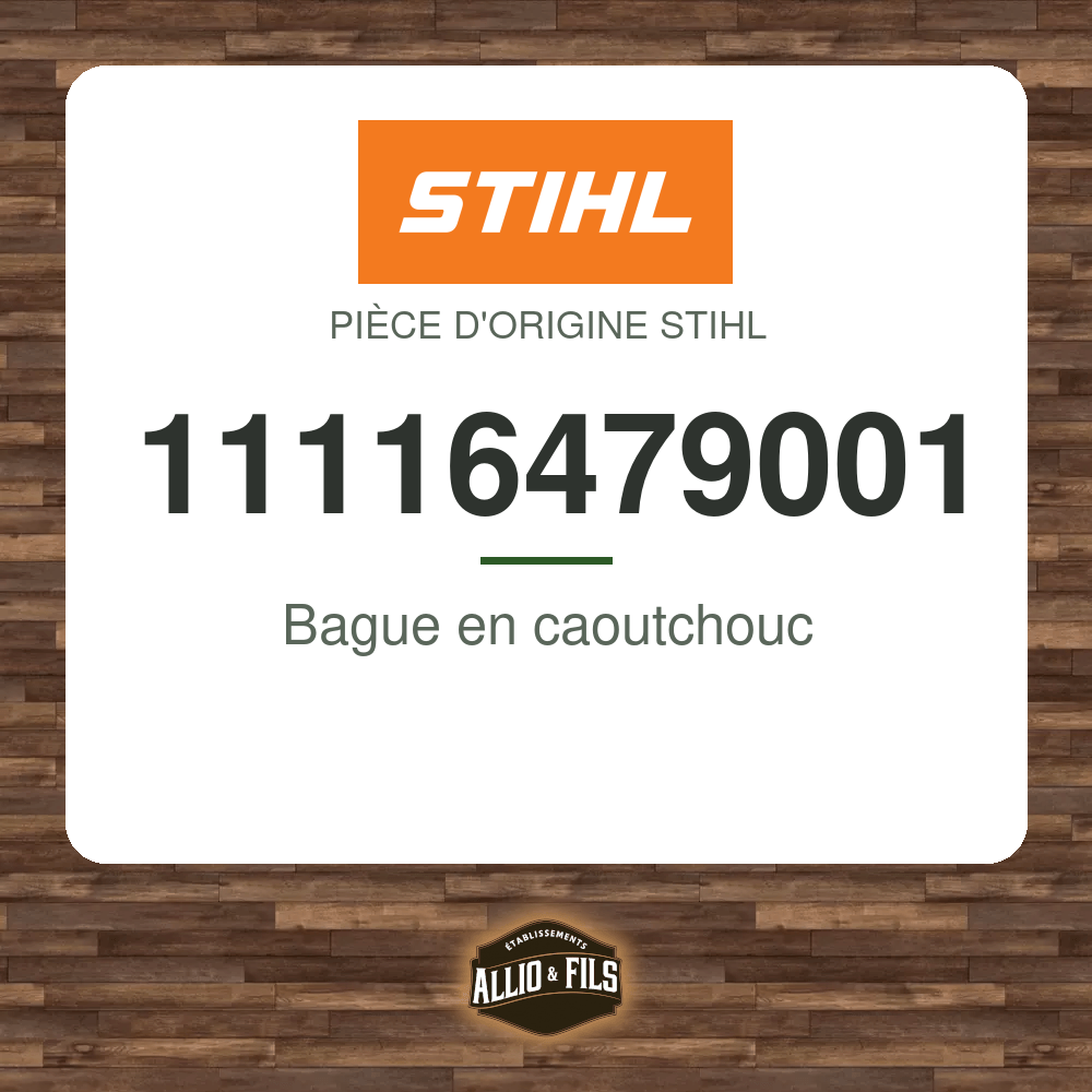 Bague en caoutchouc - Stihl 11116479001