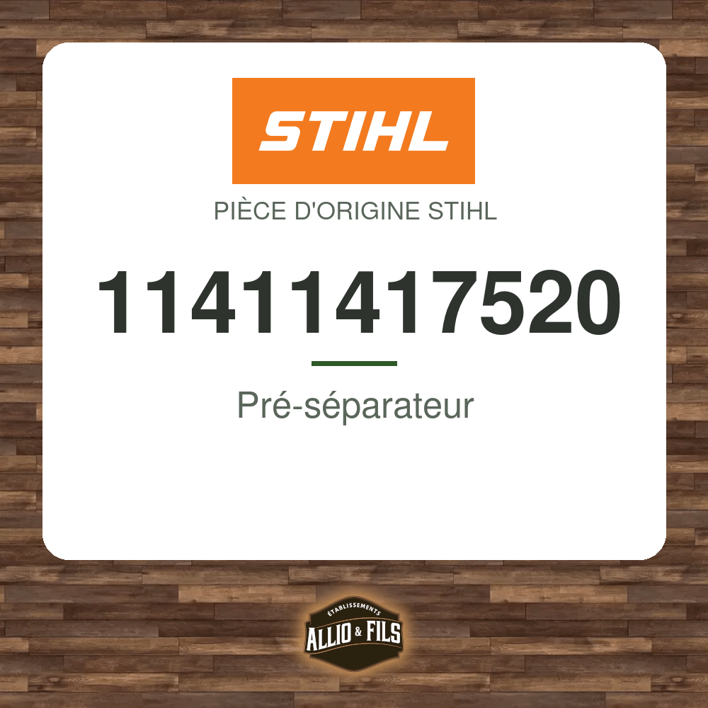 Pré-séparateur - Stihl 11411417520