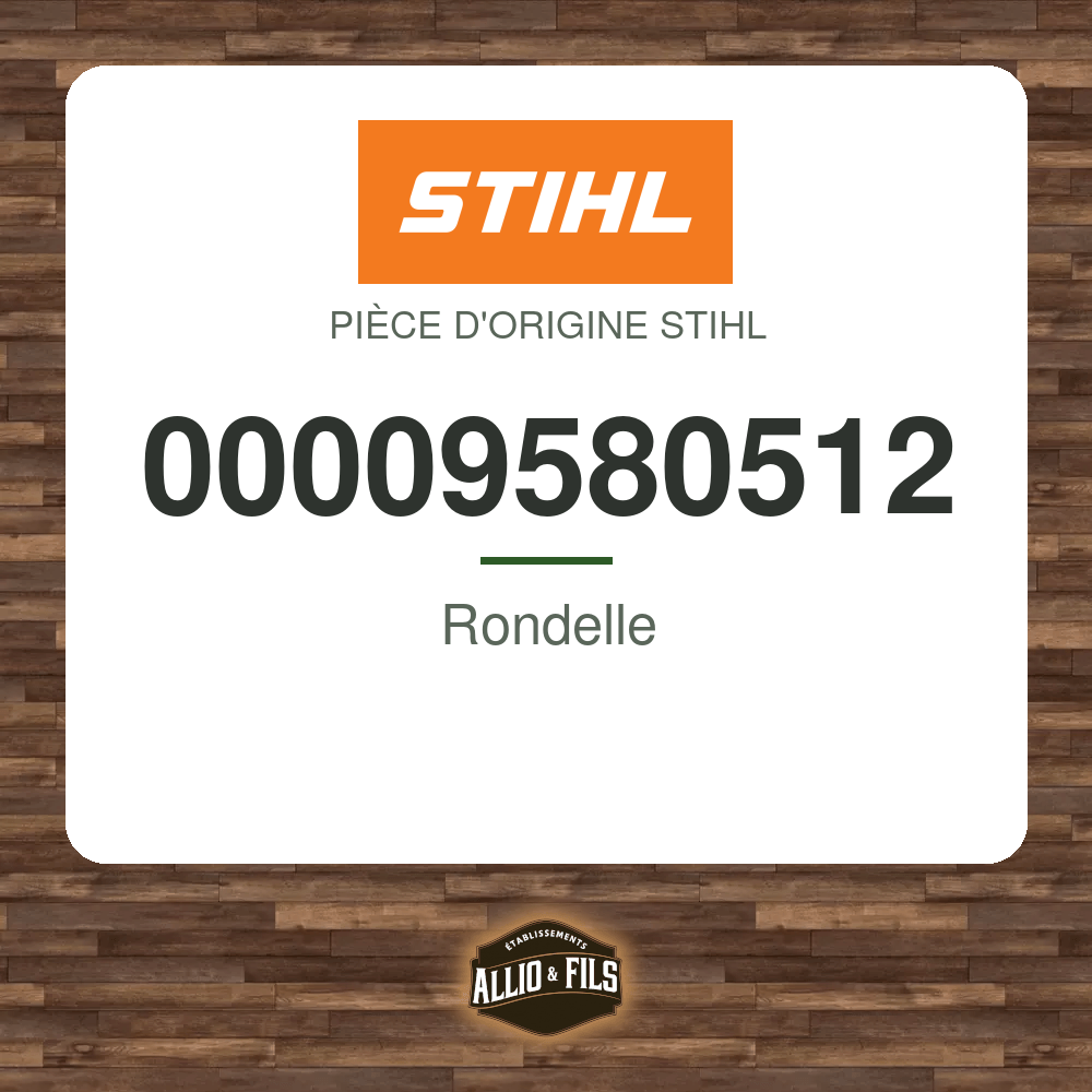 Rondelle - Stihl 00009580512