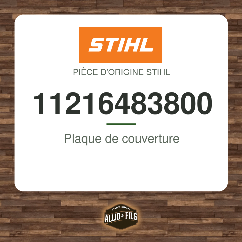 Plaque de couverture - Stihl 11216483800