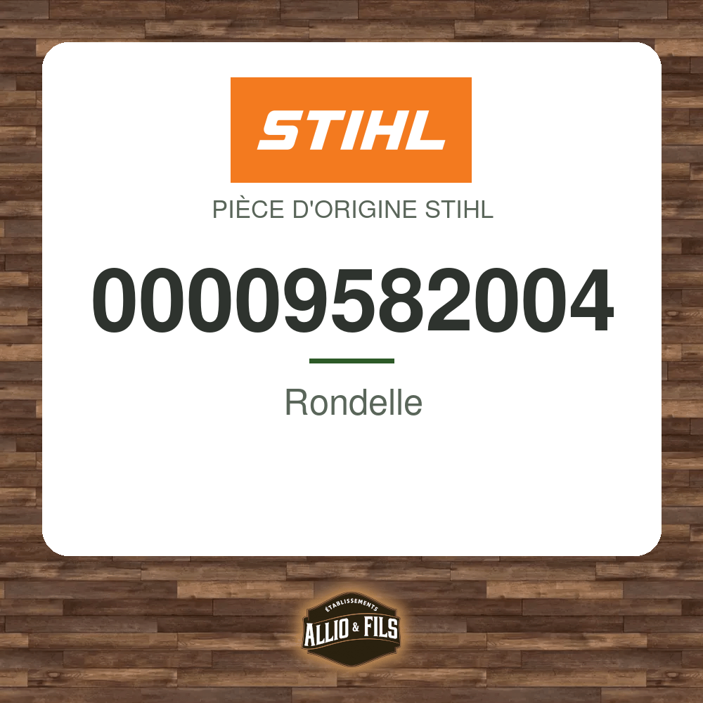 Rondelle - Stihl 00009582004
