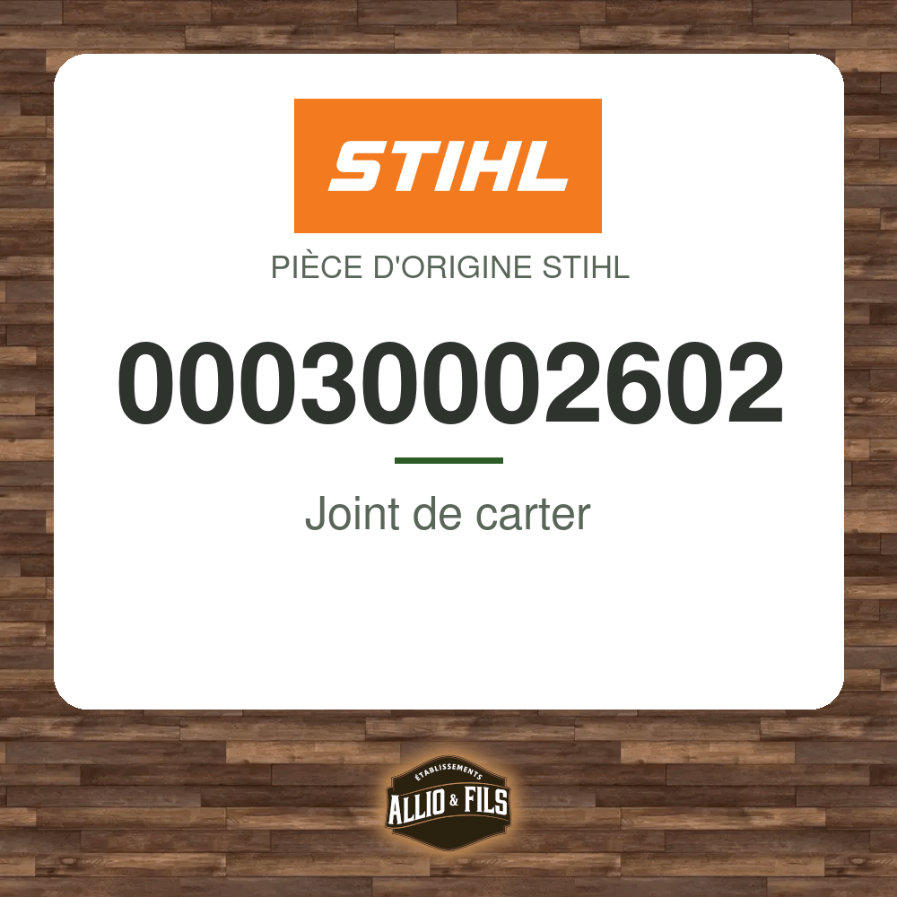 Joint de carter - Stihl 00030002602