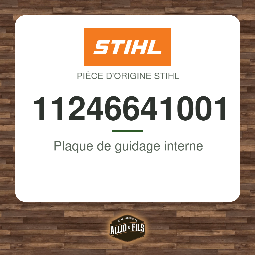 Plaque de guidage interne - Stihl 11246641001