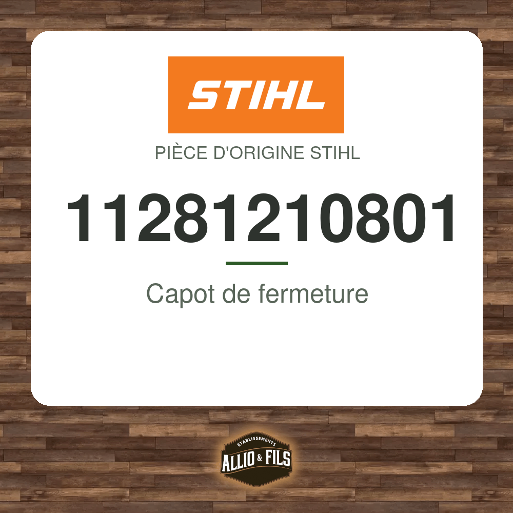 Capot de fermeture - Stihl 11281210801