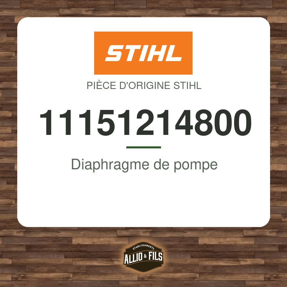 Diaphragme de pompe - Stihl 11151214800
