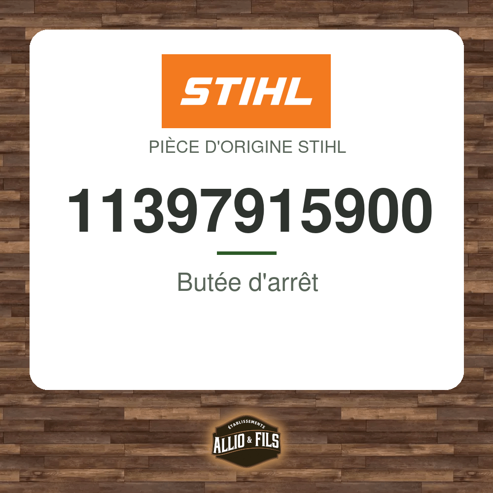 Butée d'arrêt - Stihl 11397915900