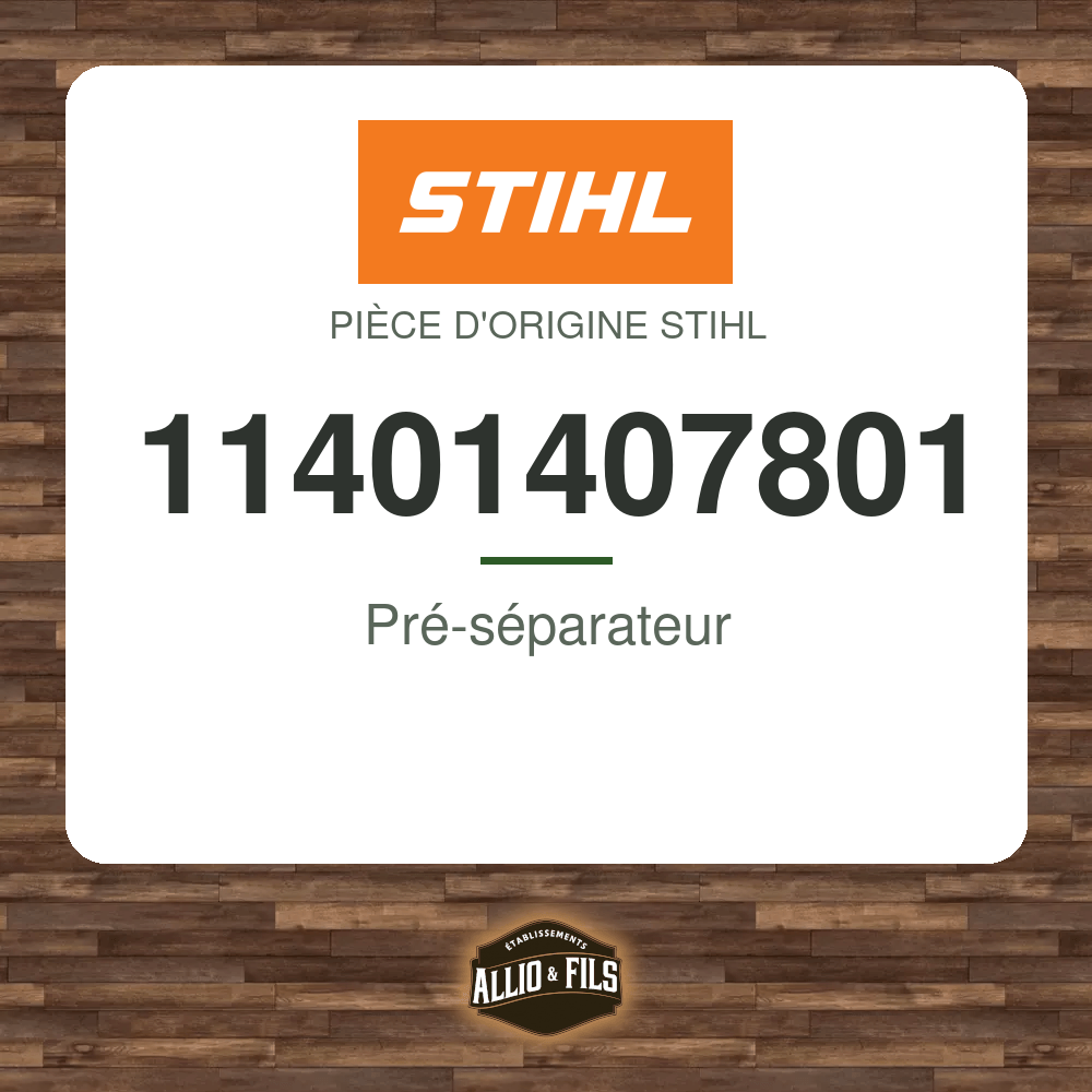 Pré-séparateur - Stihl 11401407801