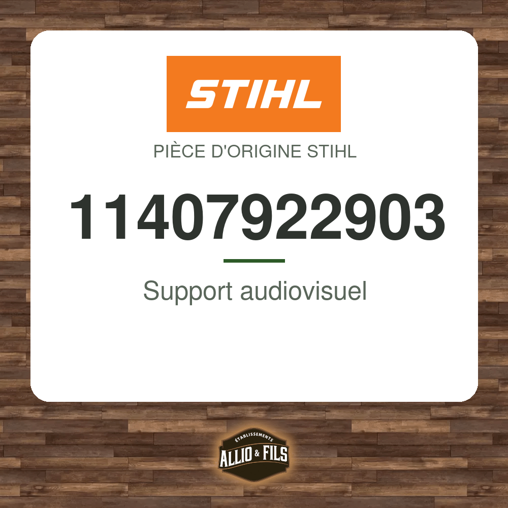 Support audiovisuel - Stihl 11407922903