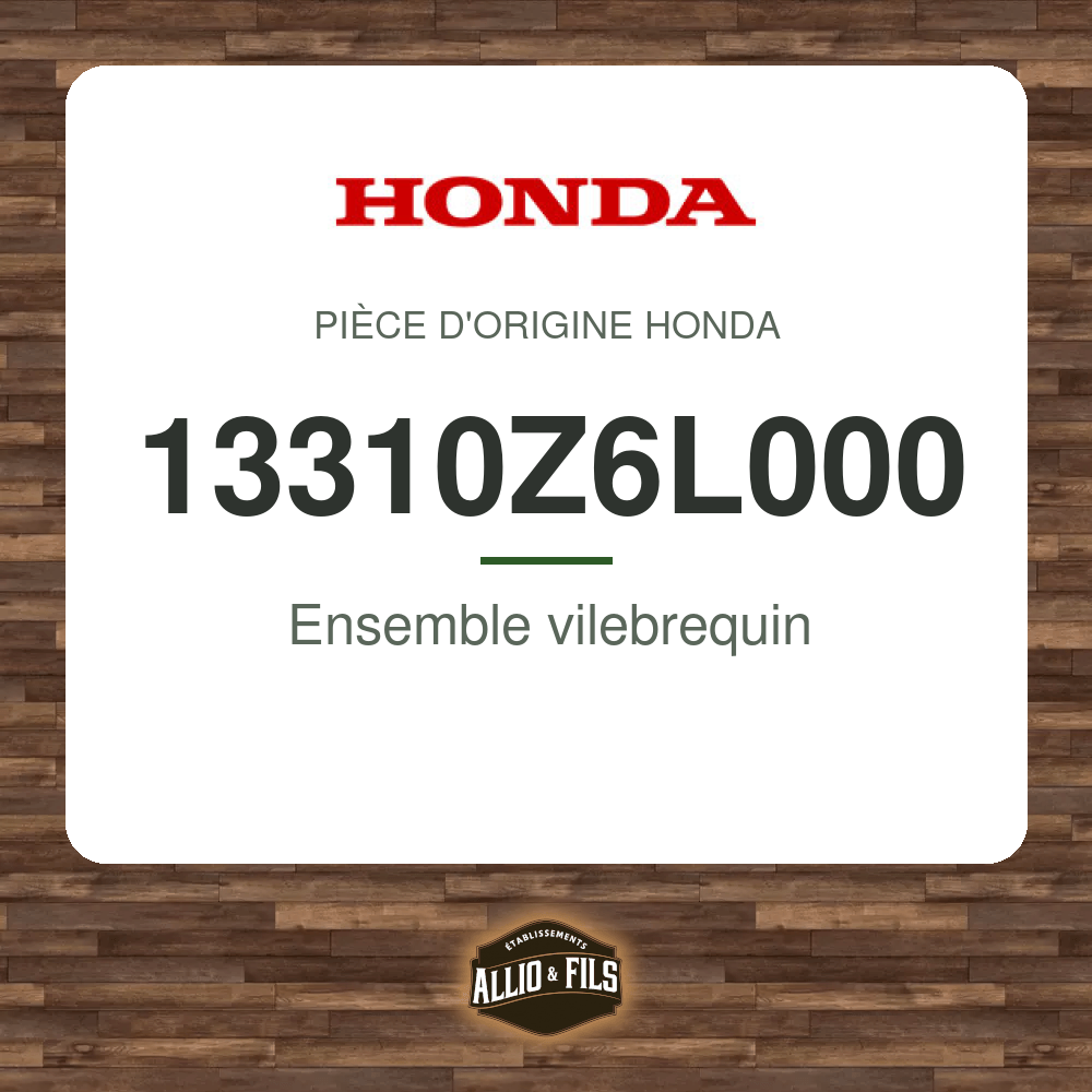 Ensemble vilebrequin - Honda 13310Z6L000