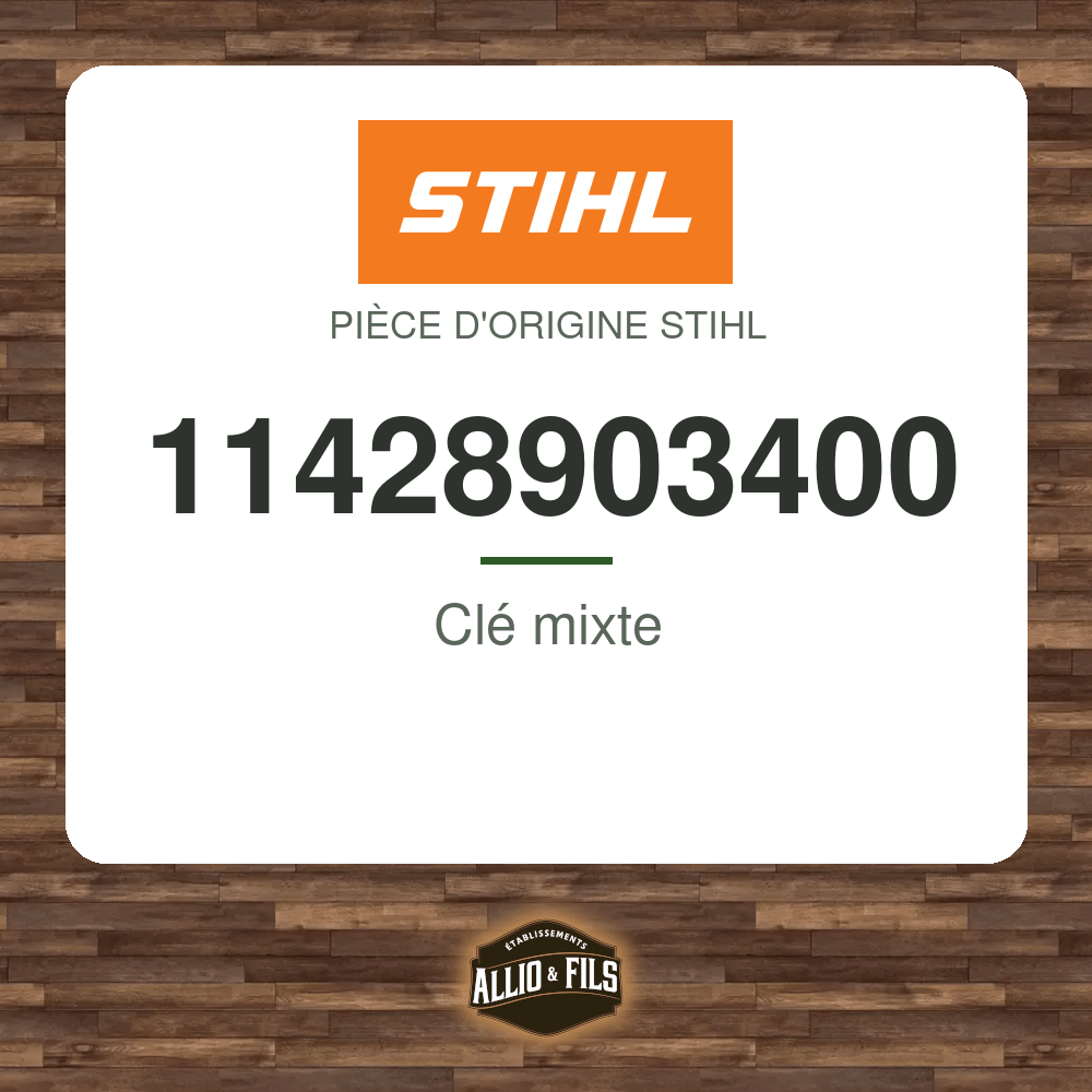 Clé mixte - Stihl 11428903400