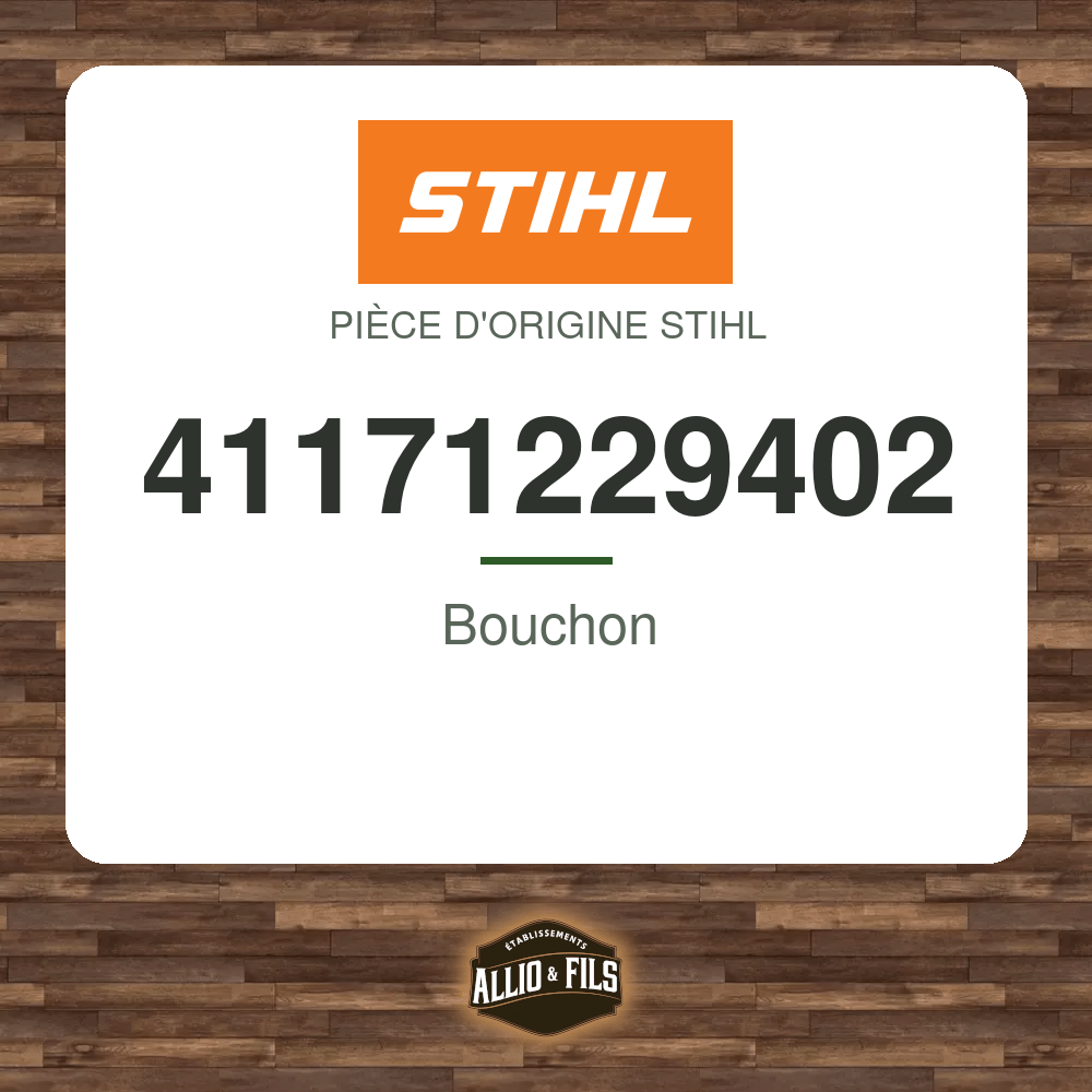 Bouchon - Stihl 41171229402