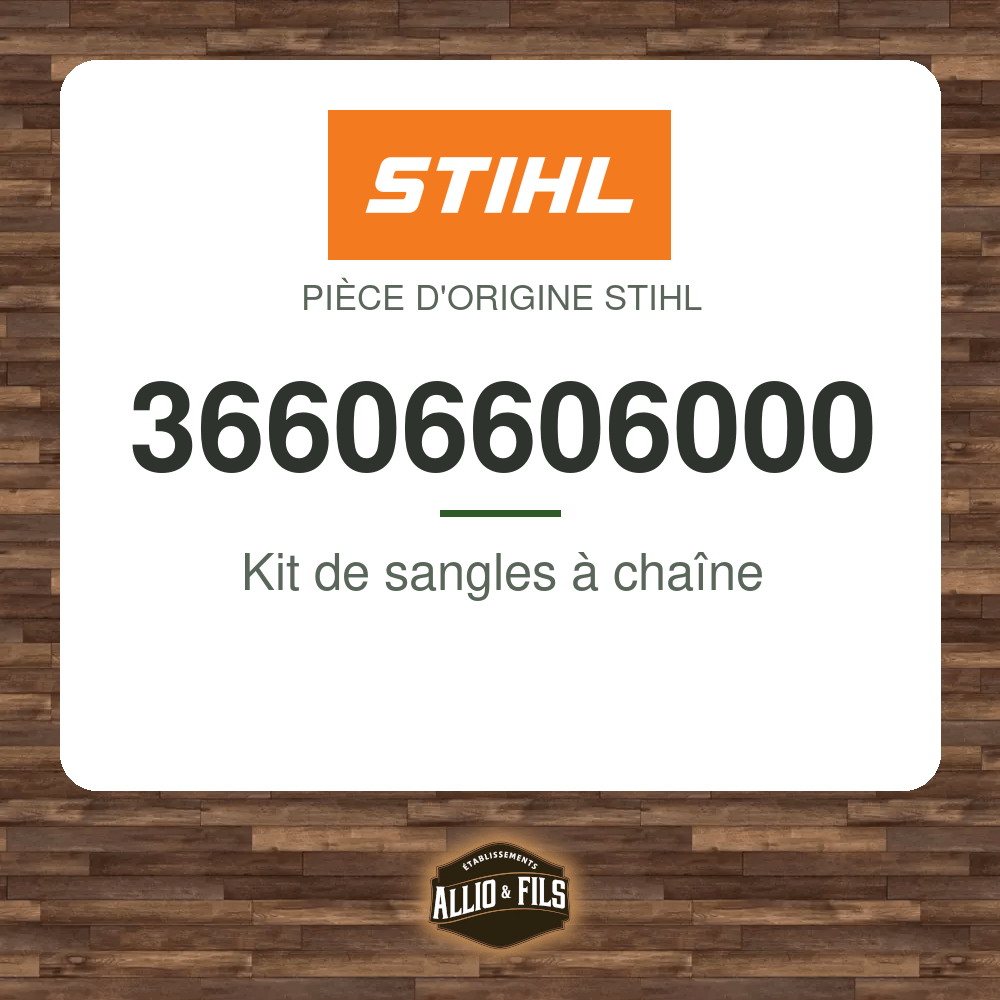 Kit de sangles à chaîne - Stihl 36606606000