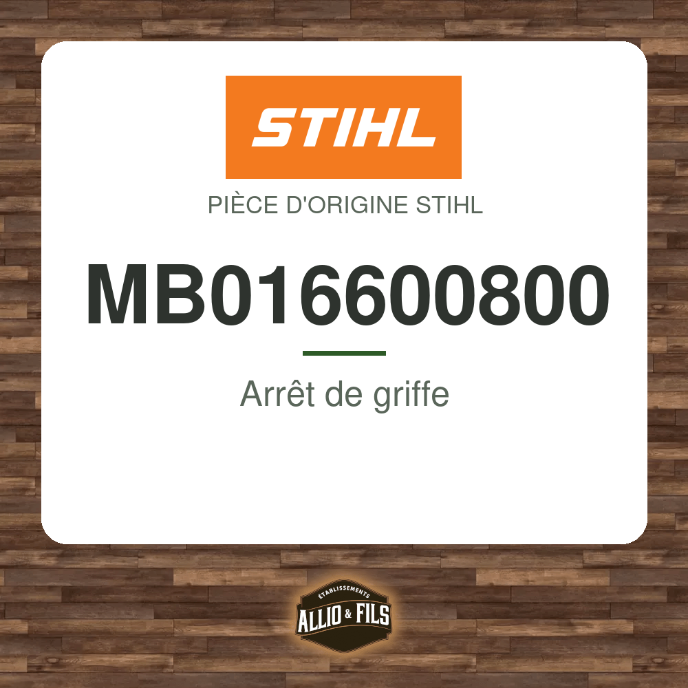 Arrêt de griffe - Stihl MB016600800