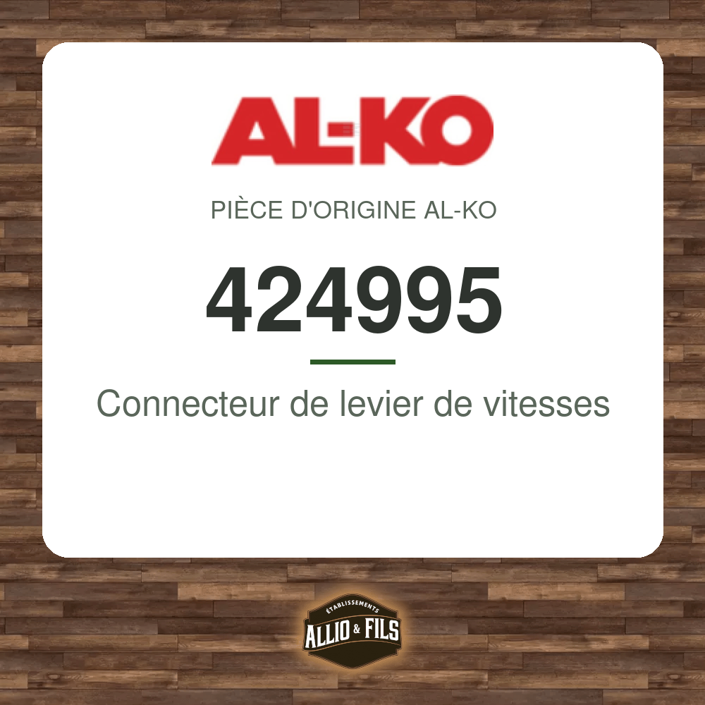 Connecteur de levier de vitesses - AL-KO 424995
