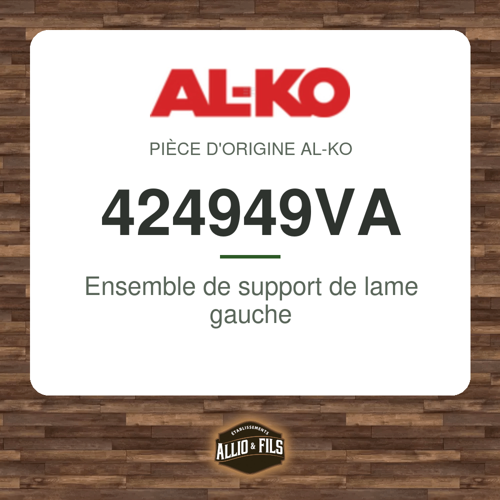 Ensemble de support de lame gauche - AL-KO 424949VA