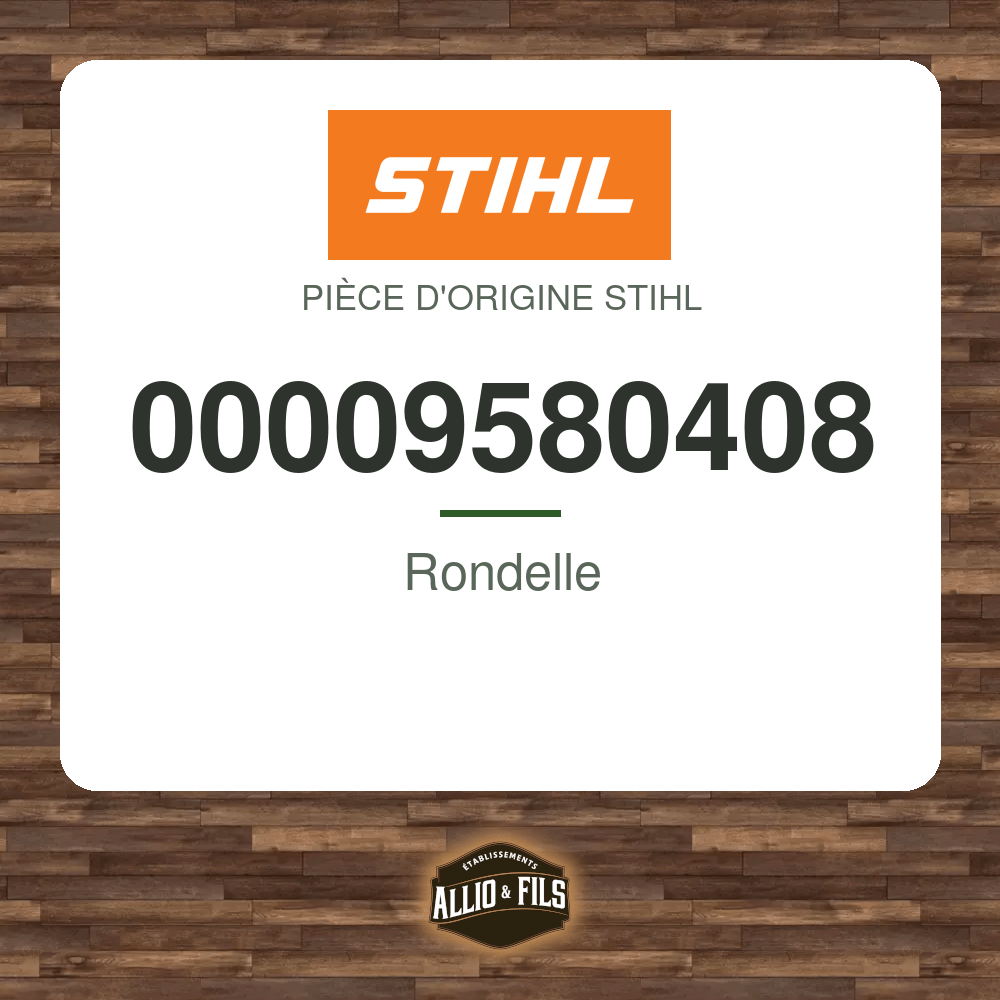 Rondelle - Stihl 00009580408