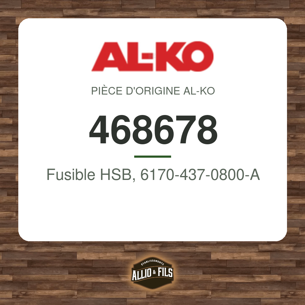 Fusible HSB, 6170-437-0800-A - AL-KO 468678