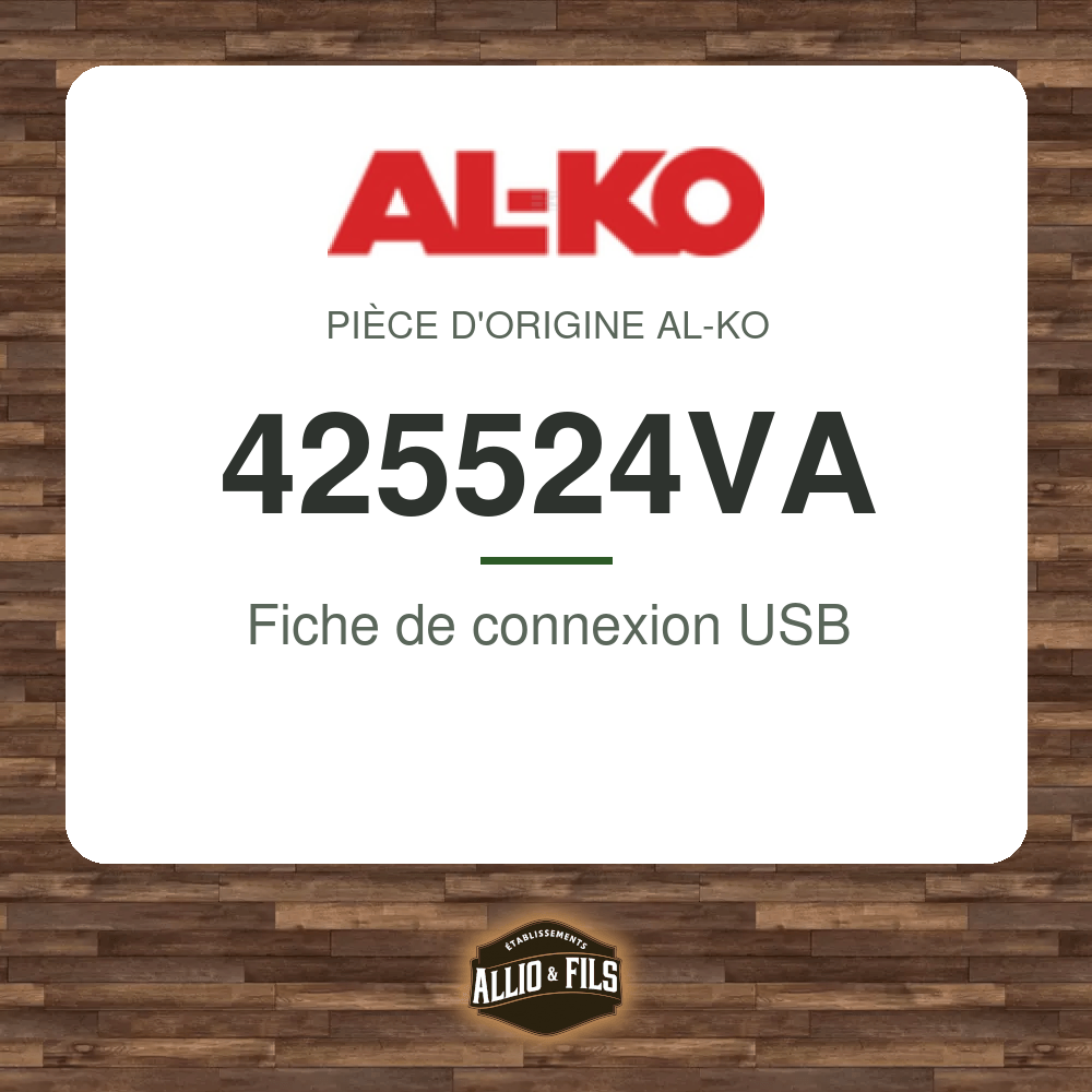 Fiche de connexion USB - AL-KO 425524VA
