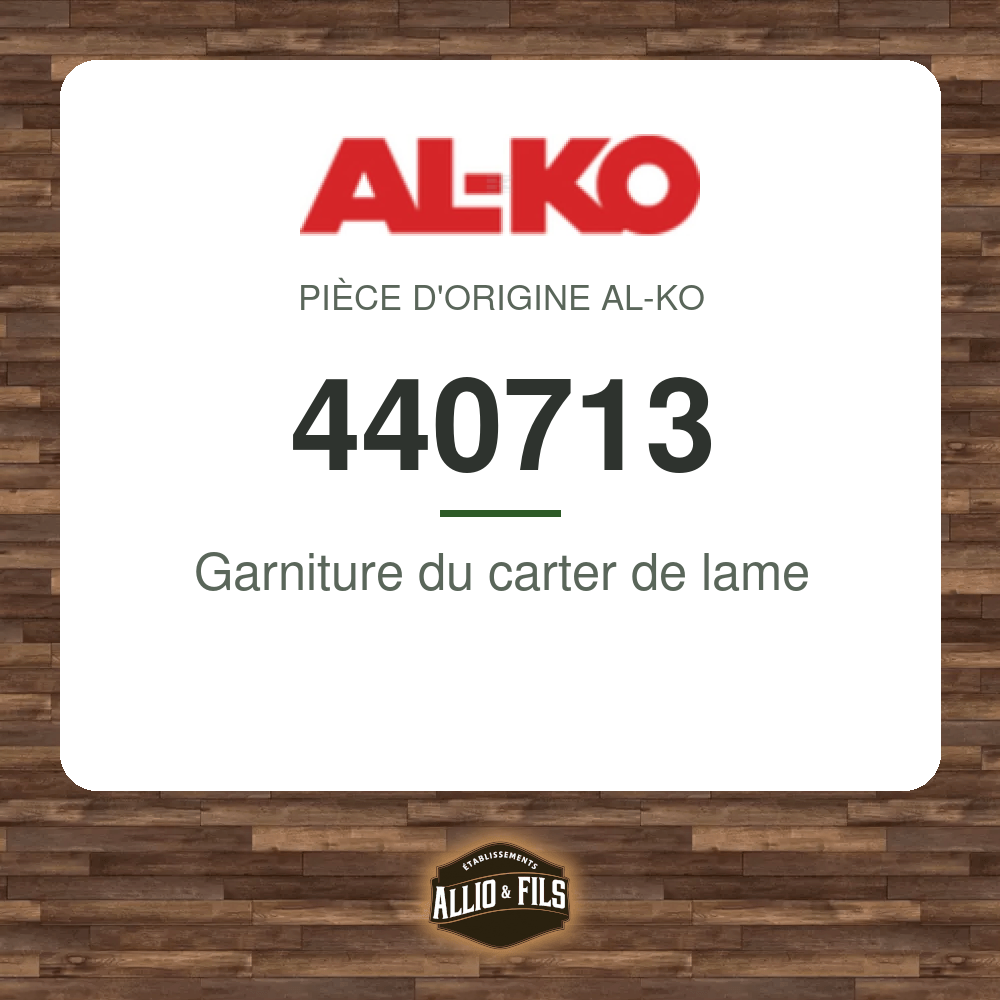 Garniture du carter de lame - AL-KO 440713