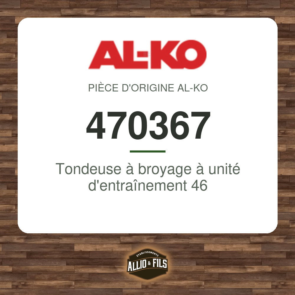 Tondeuse à broyage à unité d'entraînement 46 - AL-KO 470367
