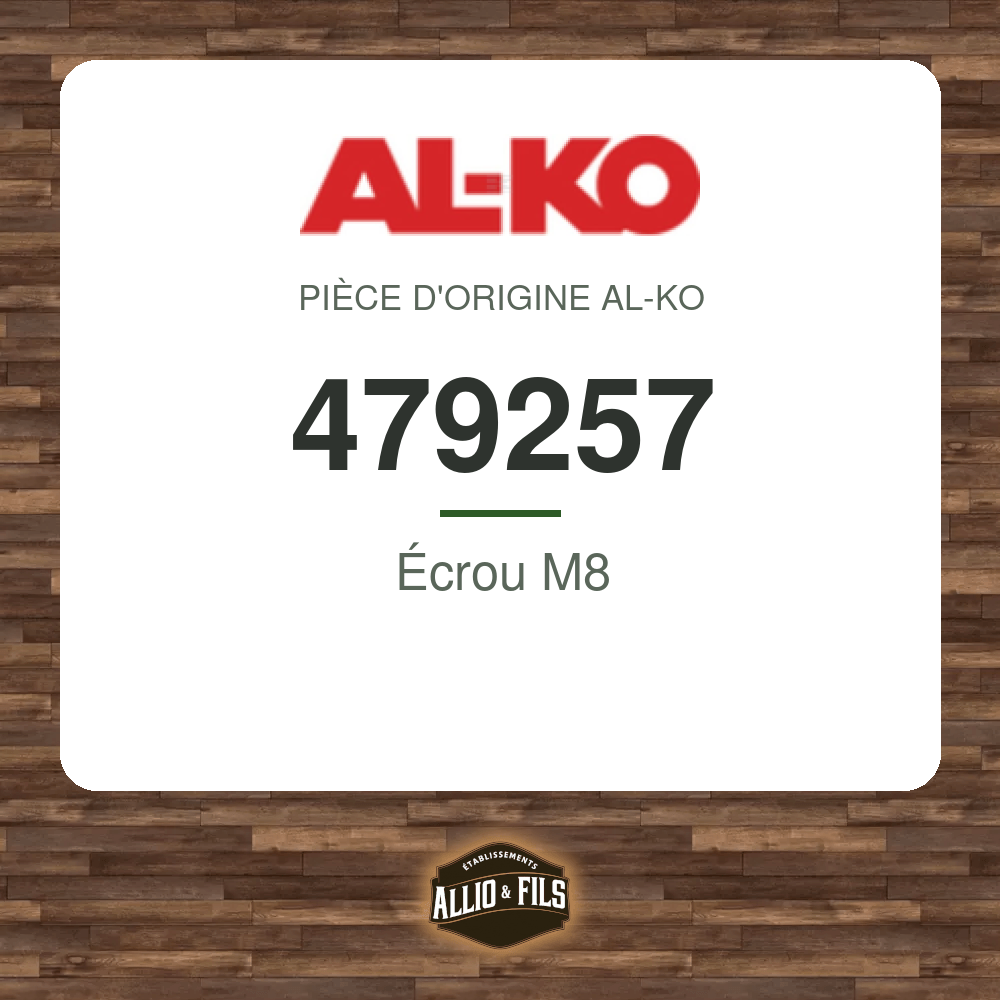 Écrou M8 - AL-KO 479257