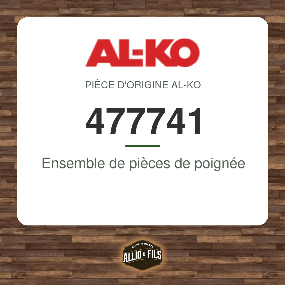 Ensemble de pièces de poignée - AL-KO 477741