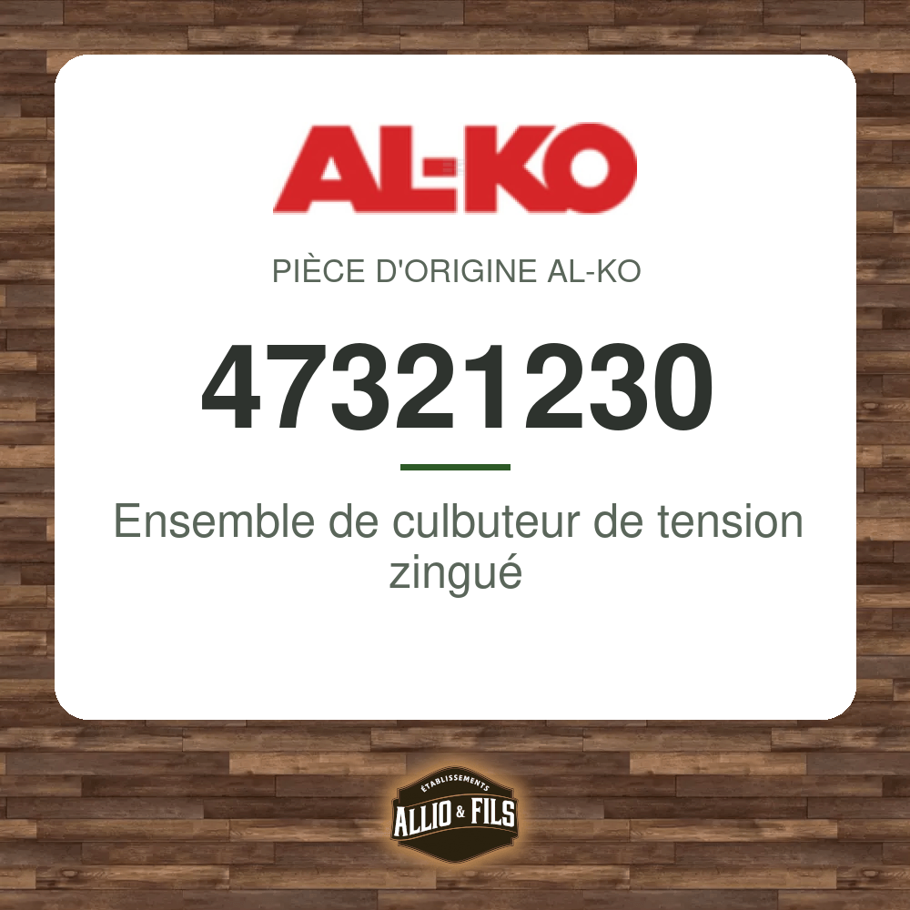 Ensemble de culbuteur de tension zingué - AL-KO 47321230
