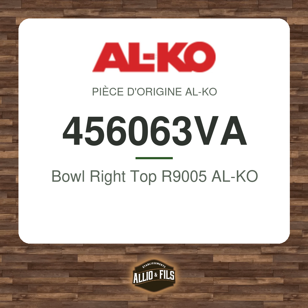Bowl Right Top R9005 AL-KO - AL-KO 456063VA
