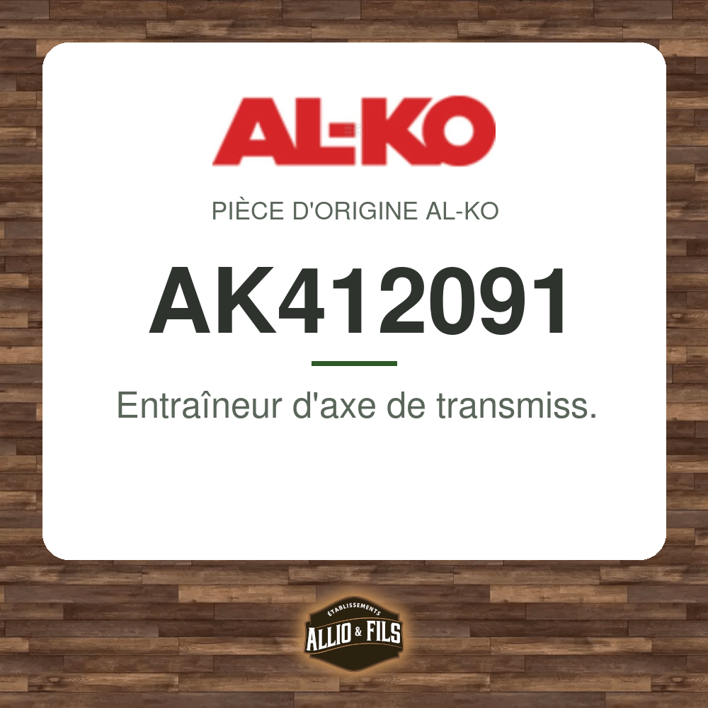 Entraîneur d'axe de transmiss. - AL-KO AK412091