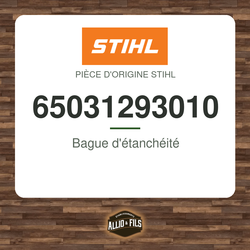 Bague d'étanchéité - Stihl 65031293010