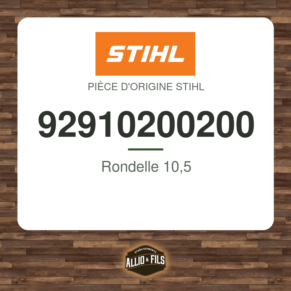 Rondelle 10,5 - Stihl 92910200200