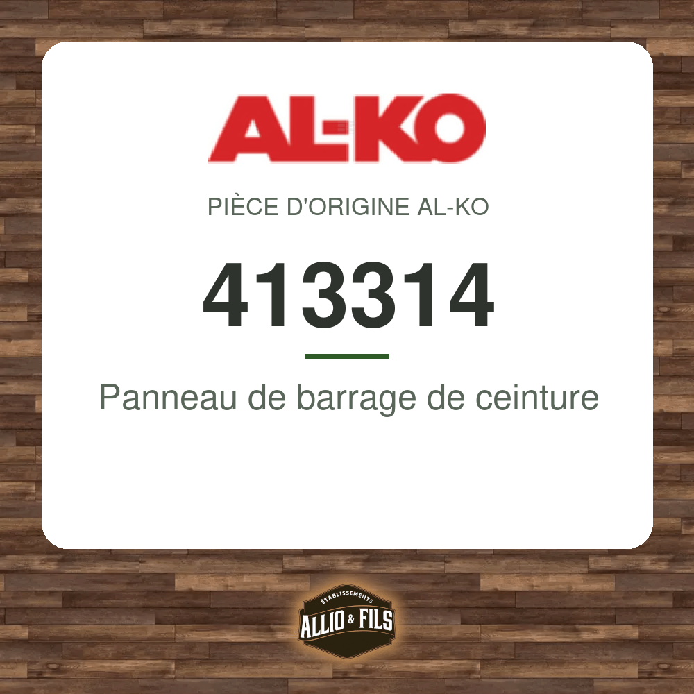 Panneau de barrage de ceinture - AL-KO 413314